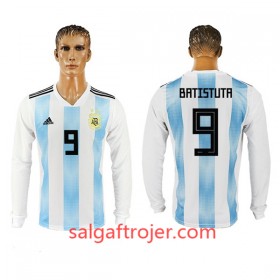 Argentina Fodboldtrøjer Batistuta 9 Hjemmebanesæt VM 2018 Langærmet